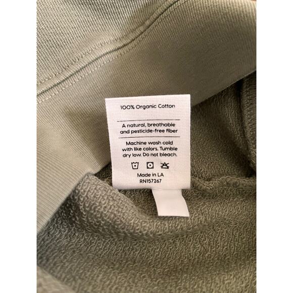 MATE THE LABEL Mini Organic Terry Raglan Sweatshirt Sz 12-18 month Sage - Picture 3 of 4